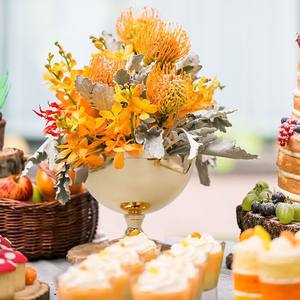 고급 금속 꽃병 철제 골드 화병 테이블 센터피스 가정 호텔 웨딩 프리미엄 테이블 장식 - Product Image 2