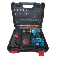 Taladro Inalámbrico Recargable de 21V con Batería de Iones de Litio, Destornillador Eléctrico Portátil Multifuncional, Juego de Herramientas para el Hogar