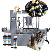 Machine de remplissage et de bouchage automatique rotative MTW pour flacons et tubes de sirop, CE