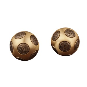 Bola antiestrés de latón de doce caras para ejercitar las manos y atraer la suerte, juguete unisex para uso doméstico - Product Image 5
