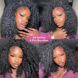 未加工的生越南缅甸卷毛SDD人发束角质层对齐的处女发货商印度接发 - Product Image 6