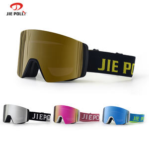 लॉक स्विच चुंबकीय स्की गोगल्स एंटी-फॉग शीतकालीन खेल चश्मा. वी 400 स्नोबोर्डिंग गोगल स्कीइंग के लिए डबल लेंस बर्फ गोगल - Product Image 2