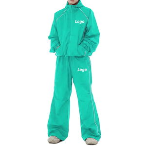ชุดวอร์มกันลมสำหรับผู้หญิง พิมพ์โลโก้ได้ตามต้องการ คอตั้ง มีฮู้ด เหมาะสำหรับออกกำลังกาย วิ่งจ๊อกกิ้ง ระบายอากาศได้ดี กันน้ำ แห้งเร็ว - Product Image 1