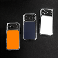 Coque de téléphone transparente magnétique antichoc pour iPhone 17e, étui de protection pour iPhone 17 Pro Max