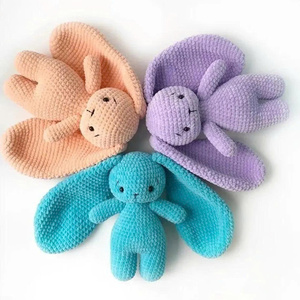 Best Seller Floppy Bunny Crochet Pattern Set Amigurumi Rabbit Plush Toy de Velvet Wool - Product Image 4