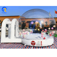 Château gonflable commercial blanc, maison gonflable, tente, fête de mariage, maison à bulles gonflable, ballon gonflable