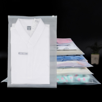 Sac à fermeture éclair transparent pour vêtements, imprimé, givré, pour l'emballage de vêtements, chaussettes, culottes