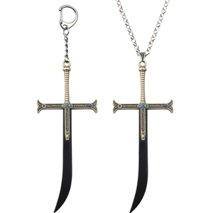 XINRUI Luffy <span class=keywords><strong>Mini</strong></span> Épée en <span class=keywords><strong>Fer</strong></span> Chapeau de Paille Pirates Anime Échelle 1:6 Cadeau de Collection pour Hommes - Product Image 3