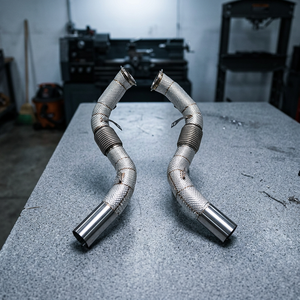 Downpipe e Collettore ad Alto Flusso per <span class=keywords><strong>BMW</strong></span> F85 X5M G30 M550i <span class=keywords><strong>X5</strong></span> M50i N62 N63: Pronto per la Spedizione - Product Image 1