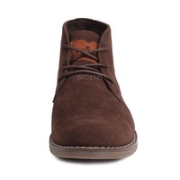 Nouvelles Bottes Désertiques en Daim PU pour Hommes de Haute Qualité OEM, Chaussures en Cuir Anti-Fourrure à Lacets pour l'Hiver