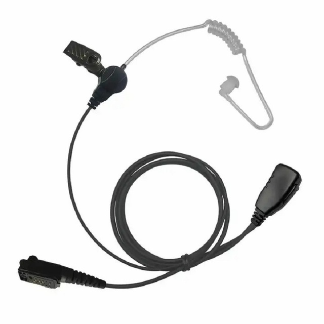Air Tube Earpiece With PPT and Microphone Headset Headphone for AIRBUS TH1N EADS CASSIDAN THR9 THR9i THR8 Walkie Talkie