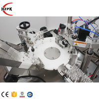 HZPK automatique petite bouteille compte-gouttes d'huile essentielle en verre flacon de pulvérisation d'eau liquide machine rotative de remplissage et de capsulage