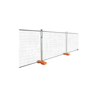 Cheap australian construction temporary fence temporary fence temporary fence with removable plastic base