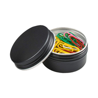 Conteneur à bougie rond en aluminium vide, 5g avec bouchon à vis, pot léger pour bougie de massage et d'aromathérapie