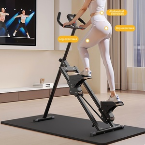 Máquina de Ejercicio Cardiovascular Plegable con Resistencia Vertical Ajustable, Escaladora para Entrenamiento de Cuerpo Completo con Manillar - Product Image 2