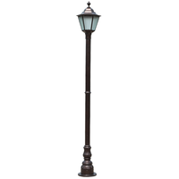 Lampe solaire rétro chinoise conçue par le fabricant, étanche, pour cour, adaptée aux jardins, villas, parkings, lampadaires