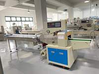 Machine d'emballage horizontale automatique pour aliments, emballage de film haute vitesse avec moteur