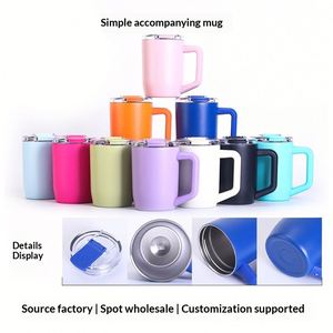 Taza Térmica Portátil de Doble Capa de Acero Inoxidable con Tapa, Mantiene las Bebidas Calientes/Frías Durante 6 Horas - Product Image 5