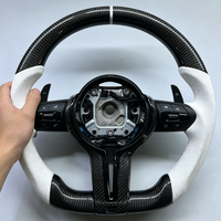 Volant personnalisé en fibre de carbone véritable pour BMW F10 F18 F11 M6 M3 M4 M5 E81 F20 F30 E70 E71 E91 E92 E93 F80 F82