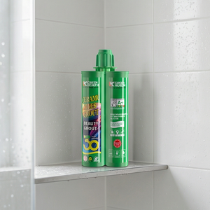 Silicone bi-composant <span class=keywords><strong>de</strong></span> qualité supérieure, imperméable, <span class=keywords><strong>de</strong></span> qualité sanitaire, anti-<span class=keywords><strong>moisissure</strong></span>, anti-bactérien, facile à nettoyer, sain et sûr pour l'intérieur, 400 ml, pour carrelage - Product Image 4