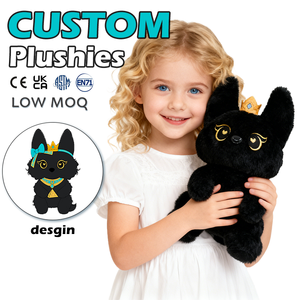 Juguete <span class=keywords><strong>de</strong></span> Gato Negro <span class=keywords><strong>de</strong></span> Peluche con Diseño Único y Personalizado, Fabricación con Materiales Seguros para Niños, Peluches <span class=keywords><strong>de</strong></span> Animales Personalizados para Niños - Product Image 1