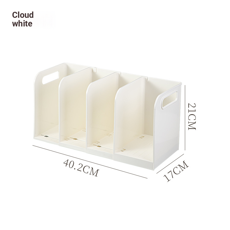 8089 Soporte para libros elástico estándar, color blanco marfil