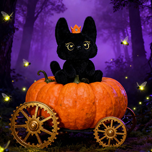 Juguete <span class=keywords><strong>de</strong></span> Gato Negro <span class=keywords><strong>de</strong></span> Peluche con Diseño Único y Personalizado, Fabricación con Materiales Seguros para Niños, Peluches <span class=keywords><strong>de</strong></span> Animales Personalizados para Niños - Product Image 4