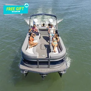 2022 New Kinlife Yacht Luxury Boat Aluminum Frame Pontoon Boat