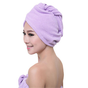 Serviette de bain en microfibre pour sécher les cheveux après la douche, bonnet turban à séchage rapide pour femmes, filles et dames - Product Image 2