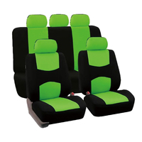 Fundas de Asiento de Coche de Tela Plana GZYLC, 9 Piezas, 5 Plazas, Universales para Todas las Estaciones, Transpirables, Antideslizantes, Cojines para Auto, Gran Venta