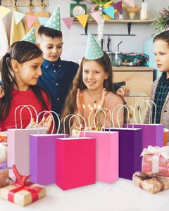Bolsas de Compra Personalizadas de Papel Kraft Reciclable Marrón para Promoción Comercial, Exposiciones y Comida para Llevar, con Asa e Impresión Flexográfica - Product Image 2
