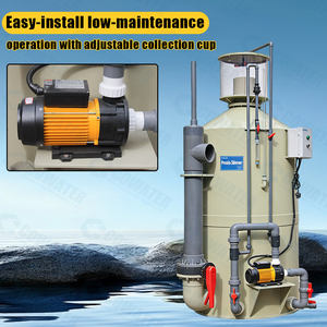 جهاز فصل البروتين الصناعي من كواوتر مصنوع من البولي بروبيلين بتدفق 120 متر مكعب/ساعة مع كأس تجميع للزراعة المائية البحرية التجارية - Product Image 2