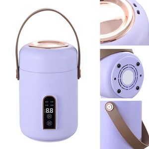 Mini-cuiseur à riz portable multifonctionnel à chauffage efficace et isolé, pour soupes, bouillies et ragoûts, idéal pour la maison, le bureau et les dortoirs, vert - Product Image 2