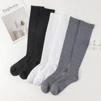 Chaussettes de compression amincissantes personnalisées pour les ventes transfrontalières, en fibre de bambou, antibactériennes, anti-odeurs, pour le sport