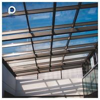 Fenêtre de toit électrique à double vitrage avec cadre en aluminium thermolaqué résistant aux UV, pour toit plat, étanche