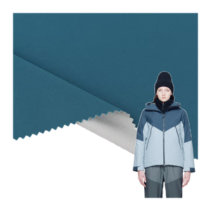 Impermeable <span class=keywords><strong>GoreTex</strong></span> Interlock consolidado PU reciclado Ripstop tela para niñas al aire libre Tricot Shell chaqueta - Product Image 1