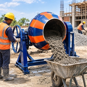 Mezcladora de Concreto de Tambor Inclinable de Alta Resistencia, Operada con Volante, para Mezclar Cemento, Arena y Agregados en Obras de Construcción - Product Image 5