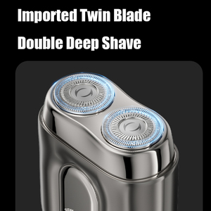 Mini Afeitadora Rotativa Recargable por USB, Afeitadora Eléctrica de Doble Cuchilla, Tamaño de Bolsillo para Hombre, Resistente al Agua, para Uso Doméstico y en Hoteles - Product Image 4