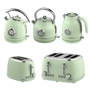 3 in 1 Breakfast <b>Set</b> Appliances Retro Style <b>4</b> <b>Slice</b> <b>Toaster</b> Electric Water <b>Kettle</b> <b>and</b> <b>Toaster</b> <b>Set</b> Juice Blender - Product Image 1