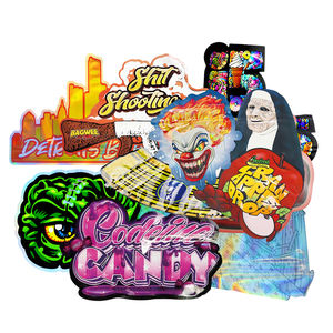 Boom Bubble 3,5g <span class=keywords><strong>Mylar</strong></span>-Beutel High Limit Matt Geruchsdicht Doypack Kindersicher Wiederverschließbar Reißverschluss Gestanzte <span class=keywords><strong>Mylar</strong></span>-Beutel - Product Image 3