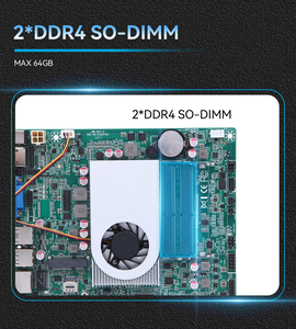 Placa Base Industrial de 170x170mm, Intel 6.ª y 7.ª Generación, <span class=keywords><strong>CPU</strong></span> I3 6100U I5 <span class=keywords><strong>7200U</strong></span>, 2x GbE LAN, HDMI, VGA, Triple Pantalla, DDR4, M - Product Image 2
