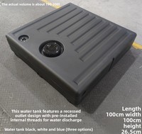 Réservoir d'eau plat en PE de haute qualité de 200L et 300L pour usage domestique, camping-car, moto, fabriqué en Chine, Fujian