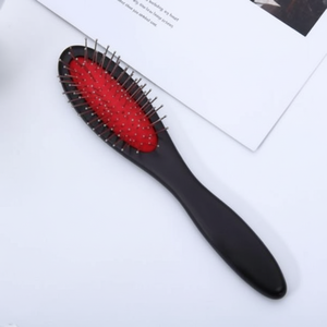 Parrucca BAXED spazzolata tutto il giorno distangolo pettine per capelli Set Paddle spazzola per capelli con manico in ABS e materiale di bambù per uso salone (WFH50QC) - Product Image 1