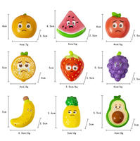 Fabrieksdirecte verkoop PU Kunstfruit Langzaam terugverend Simulatie Aardbei Appel Decompressie Knijp Speelgoed Unisex Meerdere Leeftijden