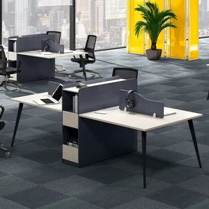 Office Standard Sizes Of 6 Persons Workstation Staff Room Table