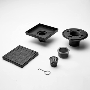 Modelo superventas de acero inoxidable 304, desagüe de piso cuadrado moderno de 6 pulgadas para ducha. - Product Image 2