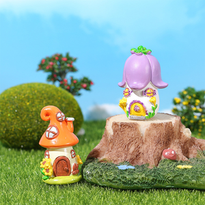 Mini Castello delle Fiabe <span class=keywords><strong>in</strong></span> Resina, Statuetta Decorativa Creativa per Micro Paesaggi da Tavolo - Product Image 5