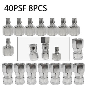 Conector Rápido Metálico para Tuberías de Aire, Tornillo Completo para Unión Rápida, Nuevo Acoplador Neumático Rápido para Pistola de Pintura - Product Image 6