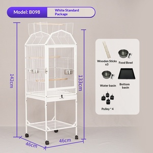 New Arrivals Parrot Viewing Bird Cages <b>Large</b> Bird Cage 120cm Outdoor Iron Bird House - Product Image 6