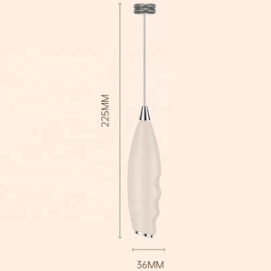 Mousseur à lait rechargeable en acier inoxydable et ABS, outil portable pour café et thé, poignée ergonomique, design durable - Product Image 3